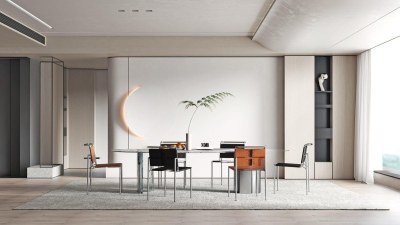 现代餐厅3D模型下载